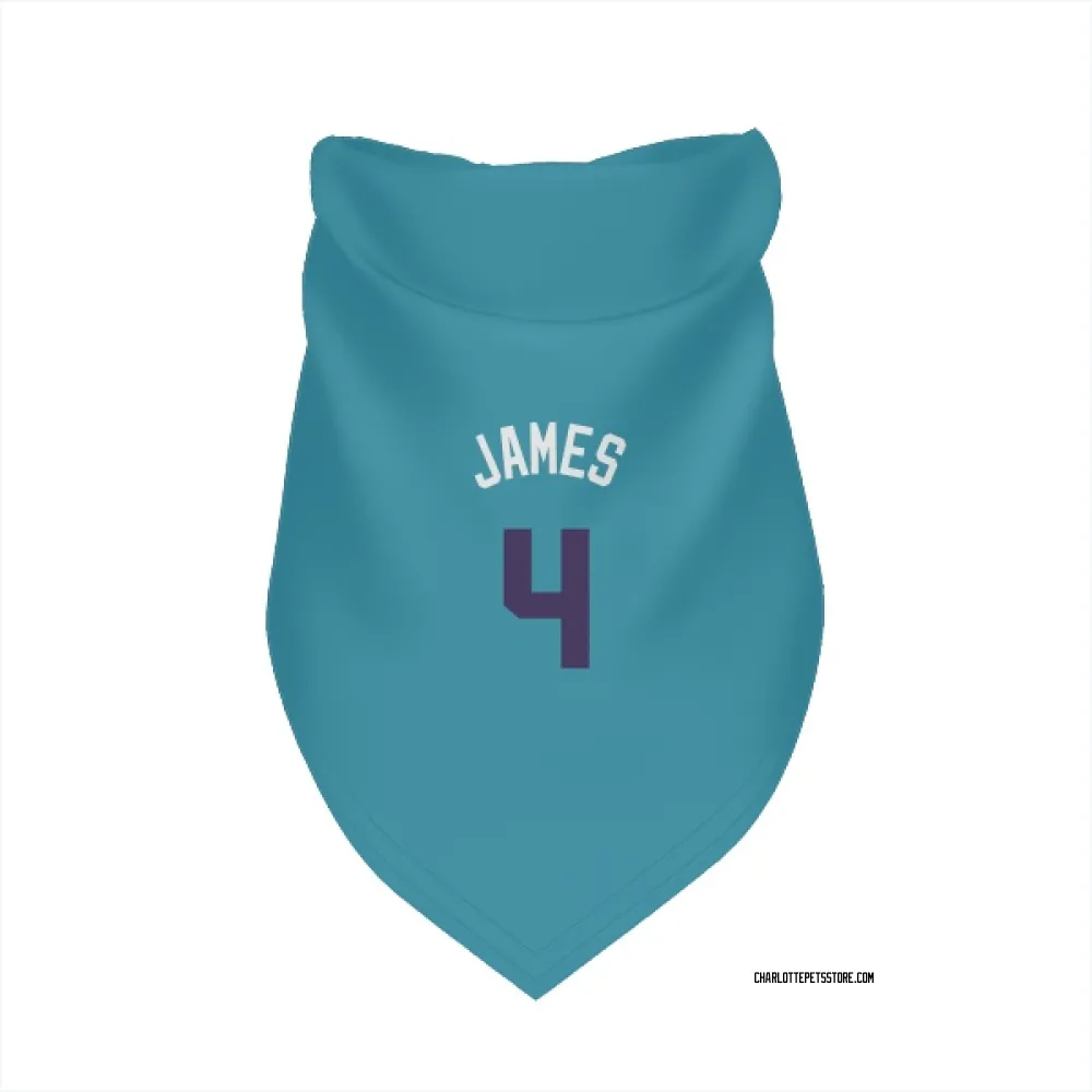 Charlotte Hornets Sion James Teal Purple Pet Bandana for Dog & Cat