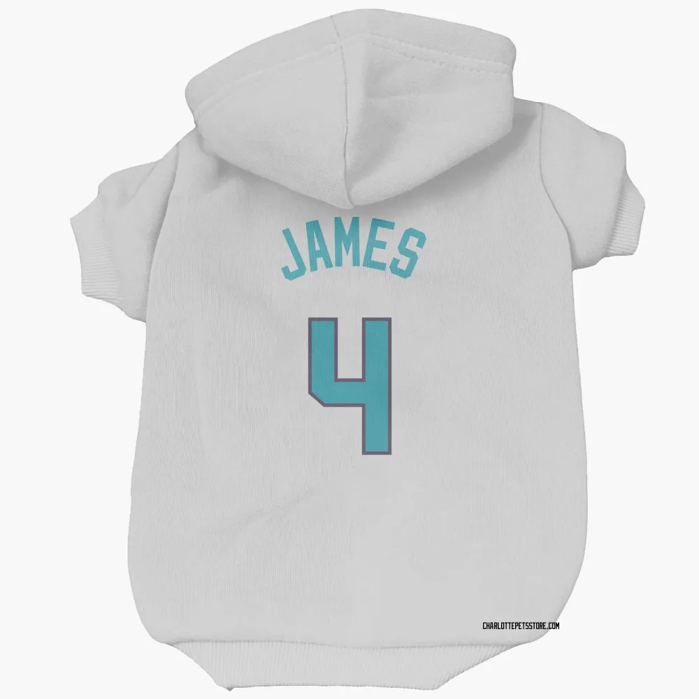 Charlotte Hornets Sion James White Pet Hoodie for Dog & Cat