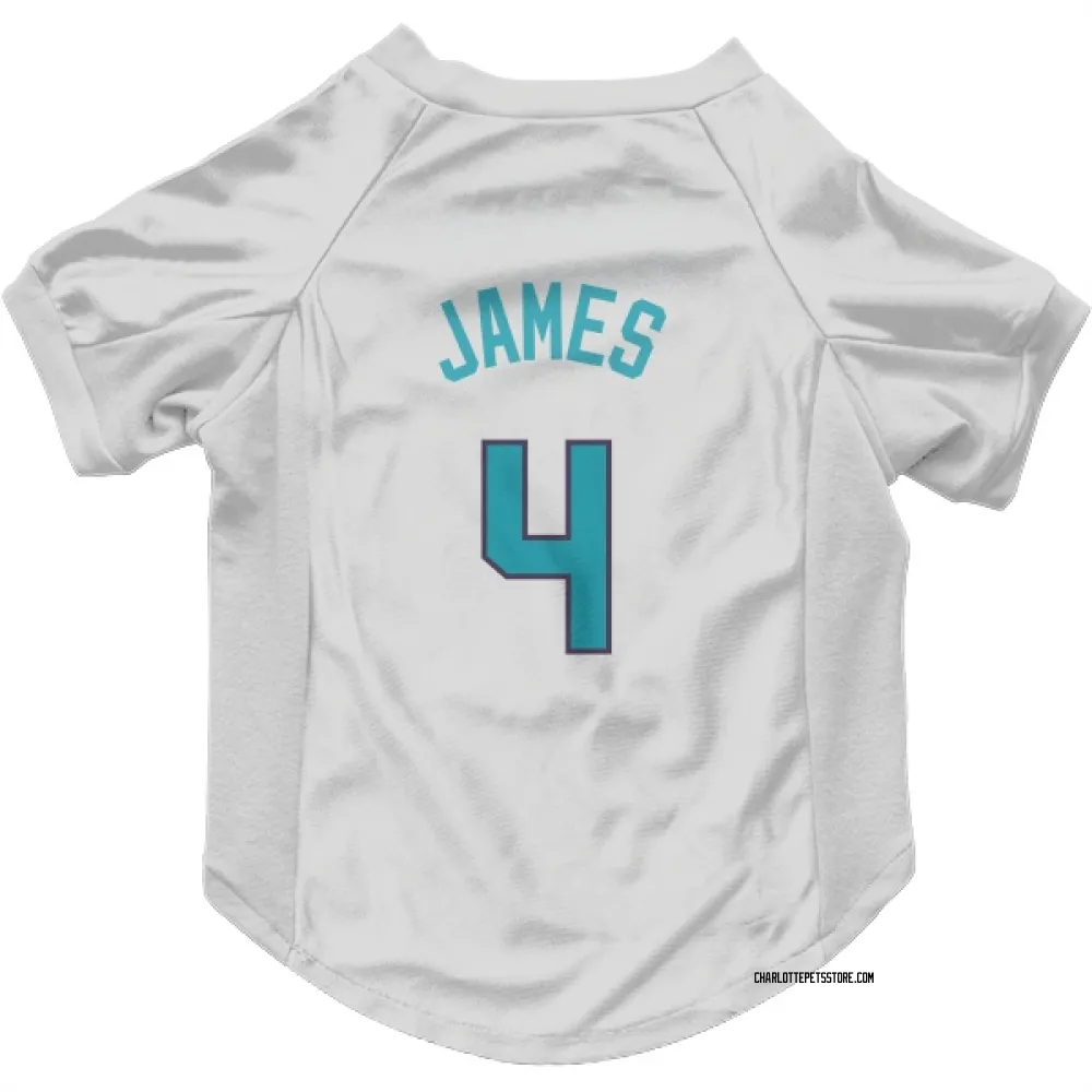 Charlotte Hornets Sion James White Pet Jersey for Dog & Cat