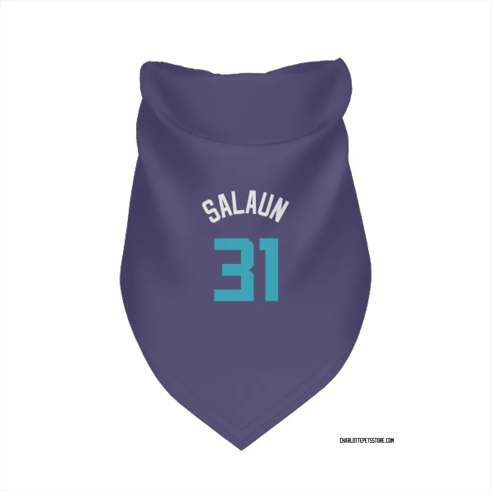 Charlotte Hornets Tidjane Salaun Purple Pet Bandana for Dog & Cat