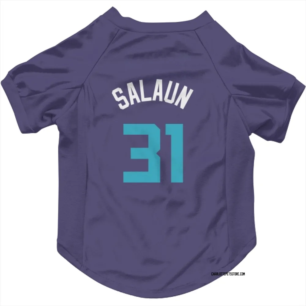 Charlotte Hornets Tidjane Salaun Purple Pet Jersey for Dog & Cat