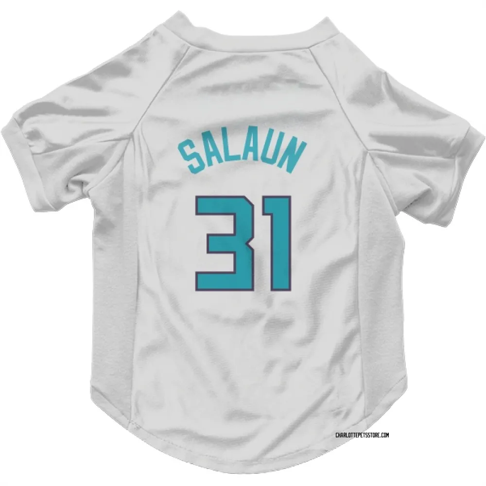 Charlotte Hornets Tidjane Salaun White Pet Jersey for Dog & Cat