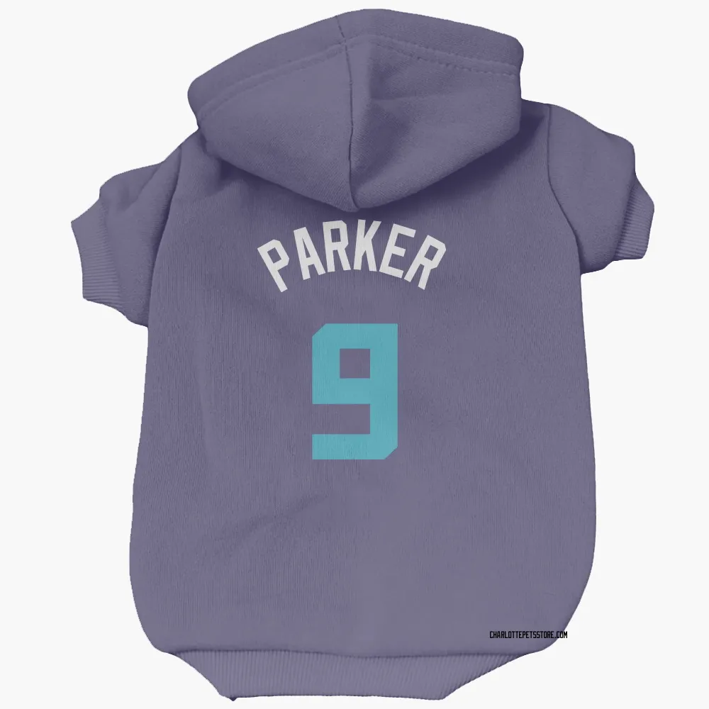 Charlotte Hornets Tony Parker Purple Pet Hoodie for Dog & Cat