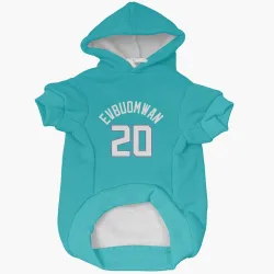 Charlotte Hornets Tosan Evbuomwan Teal Pet Hoodie for Dog & Cat