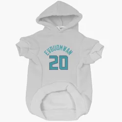 Charlotte Hornets Tosan Evbuomwan White Pet Hoodie for Dog & Cat