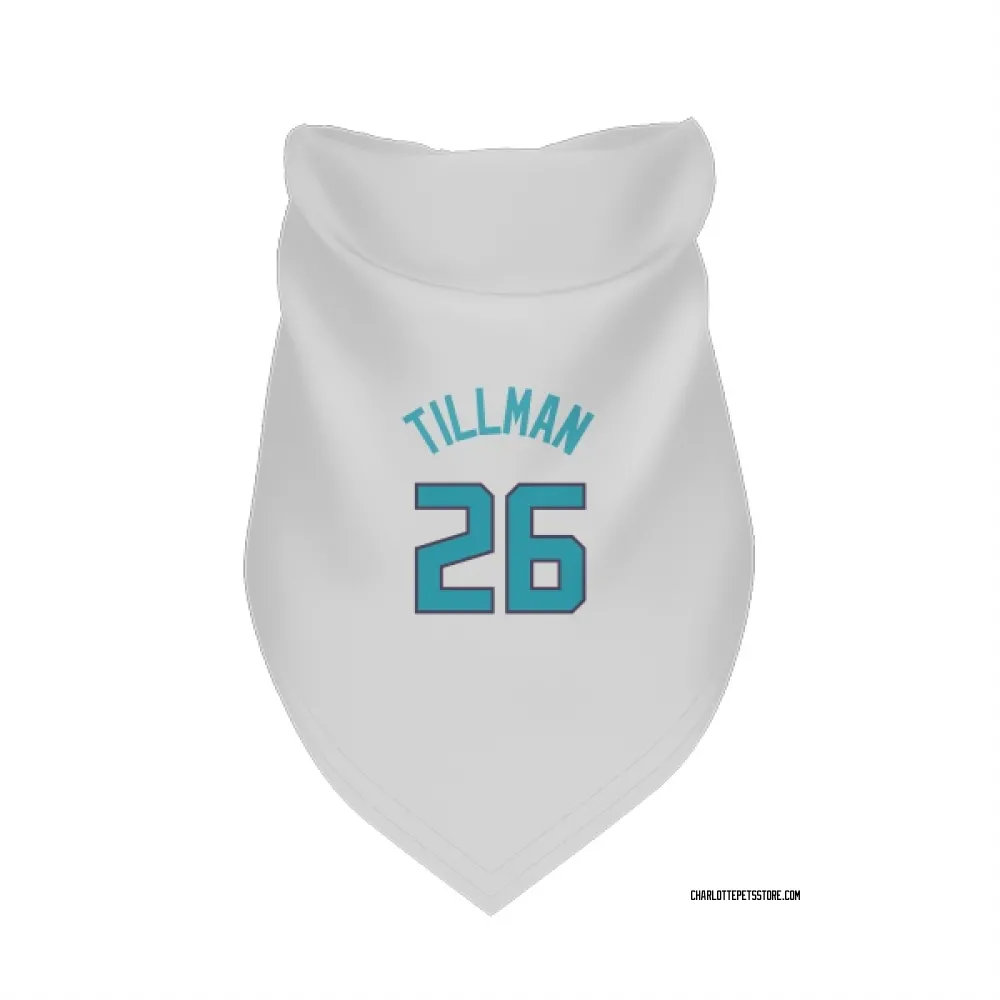 Charlotte Hornets Xavier Tillman White Pet Bandana for Dog & Cat