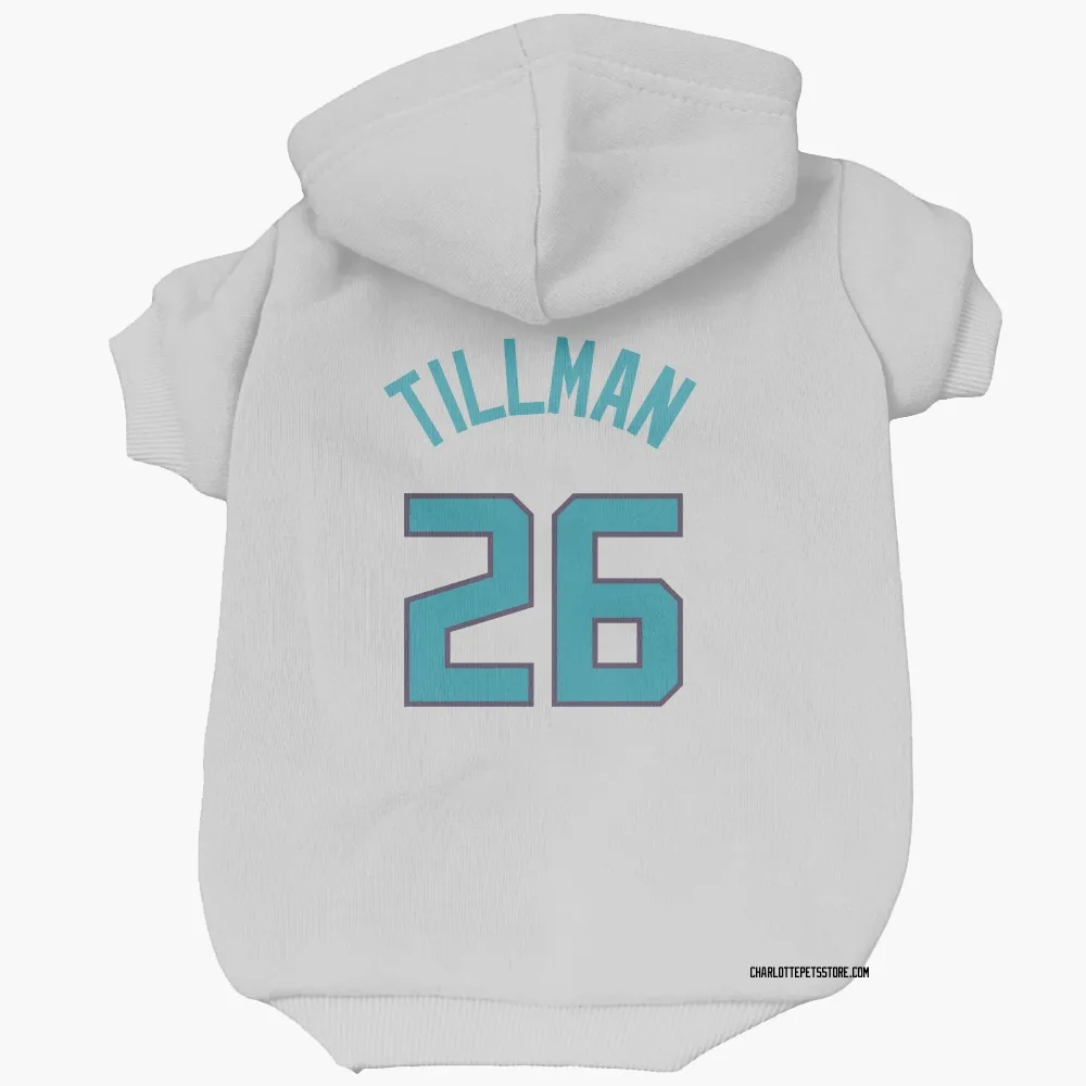 Charlotte Hornets Xavier Tillman White Pet Hoodie for Dog & Cat